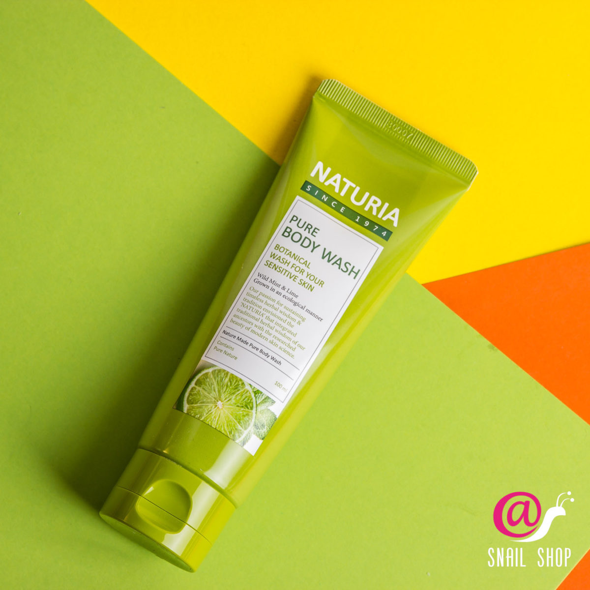 NATURIA Гель для душа МЯТА/ЛАЙМ Pure Body Wash (Wild Mint & Lime)