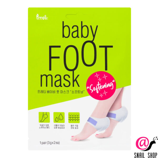 PRRETI Смягчающая маска для пяток Baby Foot Mask Softening