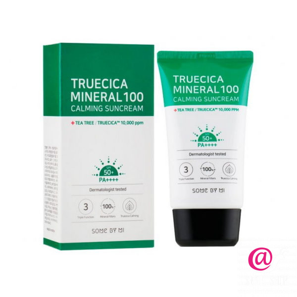 SOME BY MI Солнцезащитный крем для лица Truecica Mineral Calming Tone Up Suncream 50PA++++
