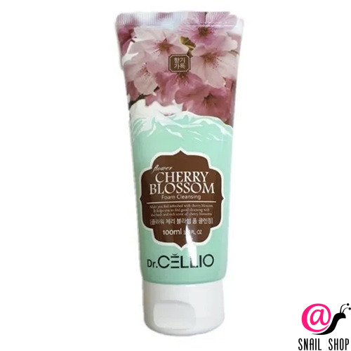 DR. CELLIO Пенка для лица с экстрактом цветов вишни Flower Cherry Blossom Foam Cleansing