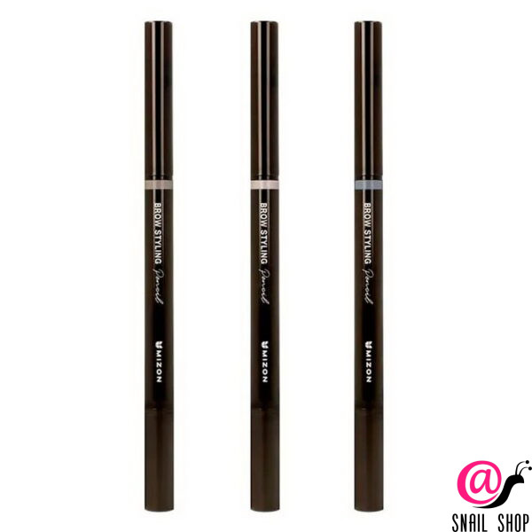 MIZON Автокарандаш для бровей с щеточкой Brow Styling Pencil BROWN