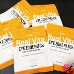 PRRETI Осветляющие тканевые патчи с витамином С Real Vita Eye Zone Patch