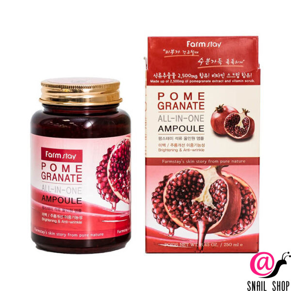 FARMSTAY Многофункциональная сыворотка с экстрактом граната Pomegranate All-In-One Ampoule