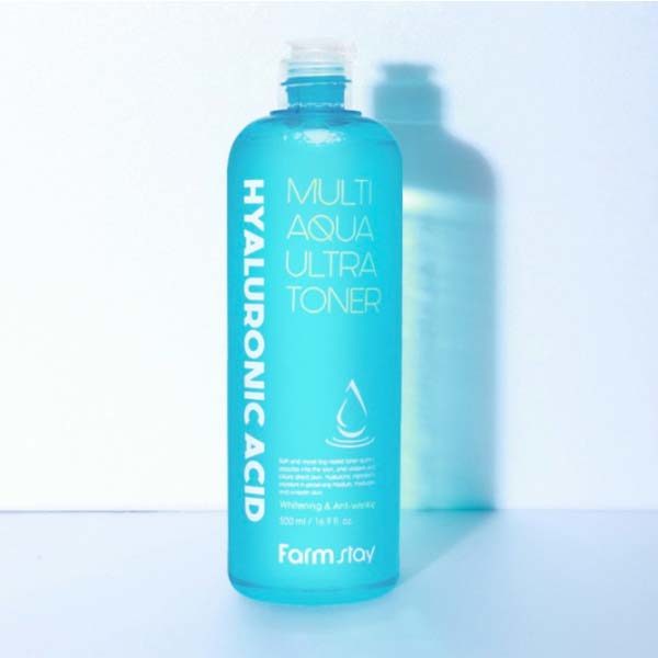 FARMSTAY Тонер увлажняющий с гиарулоновой кислотой Hyaluronic Acid Multi Aqua Ultra Toner