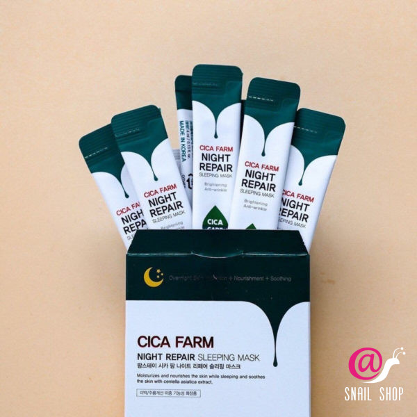 FARMSTAY Ночная маска с экстрактом азиатской центеллы Cica farm night repair sleepeng mask