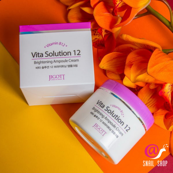 JIGOTT Ампульный крем для улучшения цвета лица Vita Solution 12 Brightening Ampoule Cream