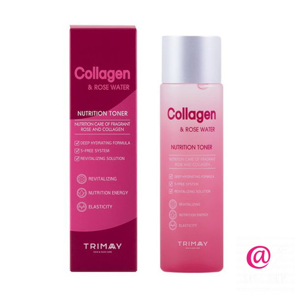 TRIMAY Тонер увлажняющий с коллагеном Collagen & Rose Water Nutrition Toner