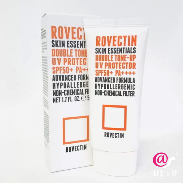 ROVECTIN  Солнцезащитный крем Skin Essentials Double Tone-up UV Protector SPF50+ PA++++
