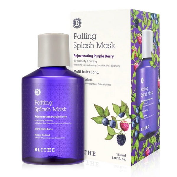 BLITHE Маска-сплэш омолаживающая с экстрактом фиолетовых ягод Patting Splash Mask Purple Berry