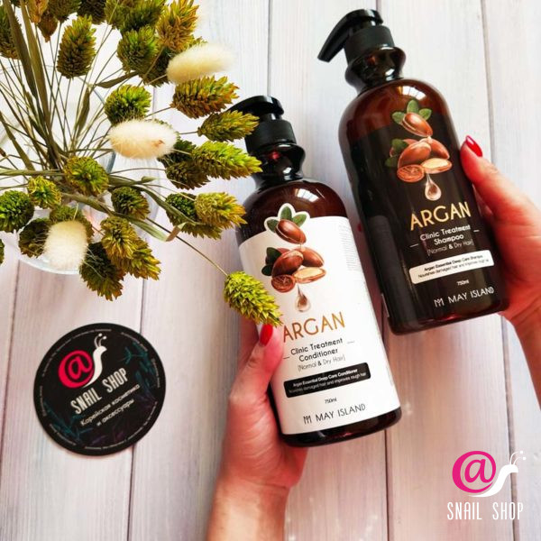 MAY ISLAND Восстанавливающий шампунь с аргановым маслом Argan Clinic Treatment Shampoo