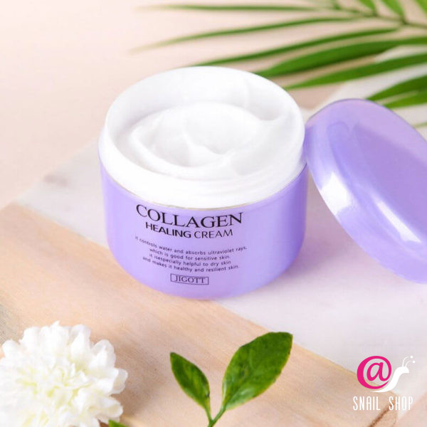 JIGOTT Питательный ночной крем с коллагеном Collagen Healing Cream