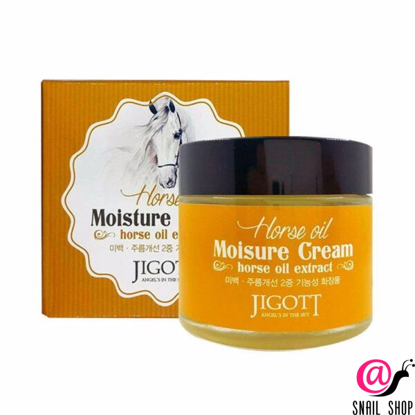 JIGOTT Увлажняющий крем с лошадиным маслом Horse Oil Moisture Cream