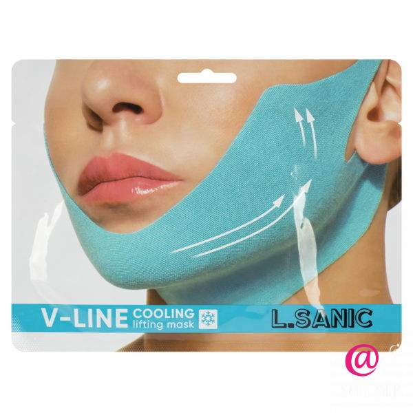 L.SANIC Маска-бандаж для коррекции овала лица охлаждающая V Line Cooling Lifting Mask