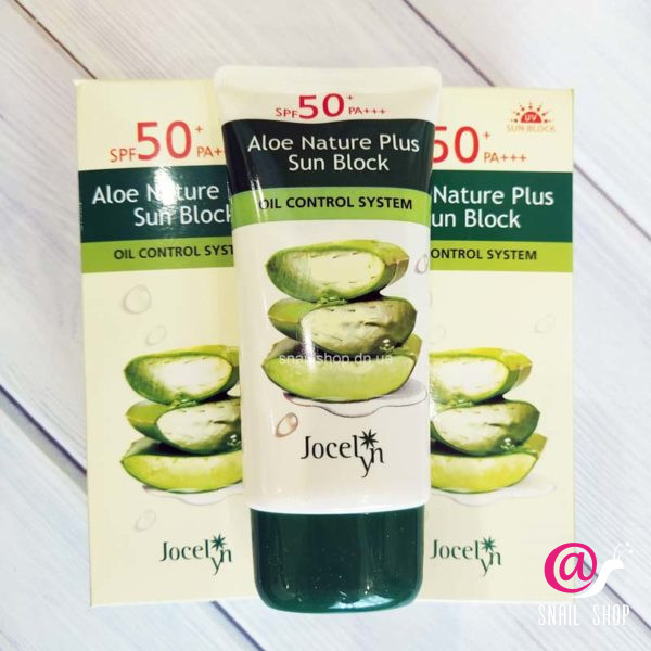 JOCELYN Солнцезащитный крем с эктрактом алоэ вера Aloe Nature Plus Sun Block Oil Control Spf50