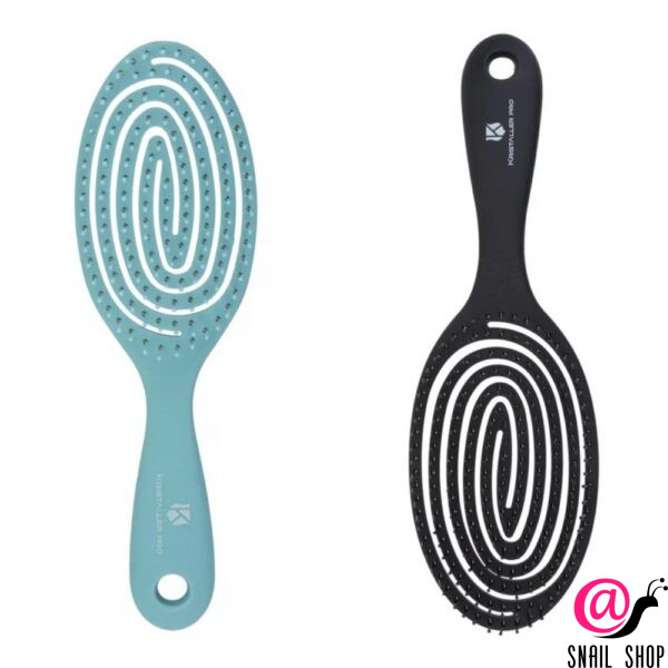 KRISTALLER Расческа для волос продувная Улитка нейлоновые штифты