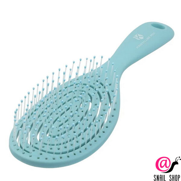 KRISTALLER Расческа для волос продувная Улитка нейлоновые штифты