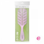 SOLOMEYA Расческа био для волос массажная СВЕТЛО-РОЗОВАЯ Scalp Massage Bio Hair Brush Light Pink
