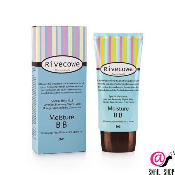 RIVECOWE Увлажняющий ББ крем Moisture BB SPF 43 РА+++
