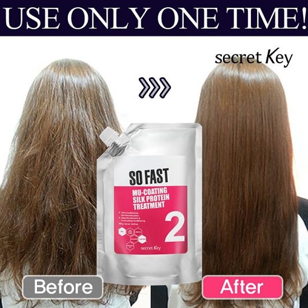 SECRET KEY Маска для поврежденных волос с эффектом ламинирования Mu-Coating Silk Protein Treatment