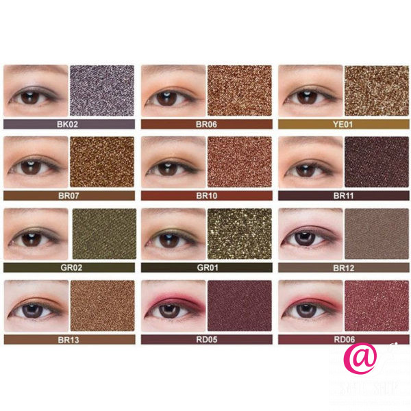 THE SAEM Тени для век мерцающие Saemmul Single Shadow (Shimmer)