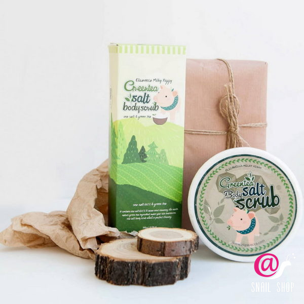 ELIZAVECCA Скраб для тела с экстрактом зеленого чая Greentea Salt Body Scrub