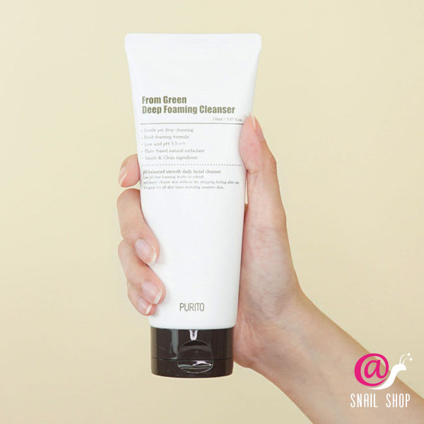 PURITO Мягкая глубокоочищающая пенка From Green Deep Foaming Cleanser