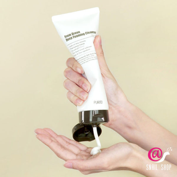 PURITO Мягкая глубокоочищающая пенка From Green Deep Foaming Cleanser