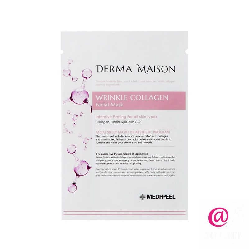 MEDI-PEEL Антивозрастная ампульная маска Derma Maison Wrinkle Collagen Facial Mask