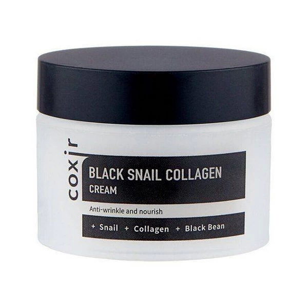 COXIR Крем против морщин с коллагеном и муцином черной улитки Black Snail Collagen Cream