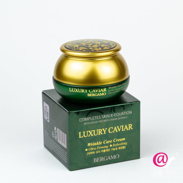 BERGAMO Омолаживающий крем от морщин с экстрактом черной икры Luxury Caviar Wrinkle Care Cream