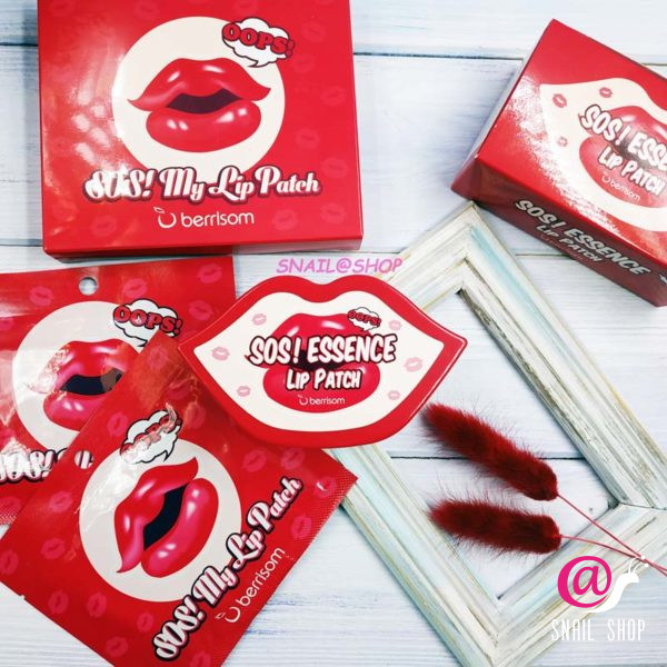 BERRISOM Маска-патч для губ с коллагеном SOS OOPS Essence Lip Patch