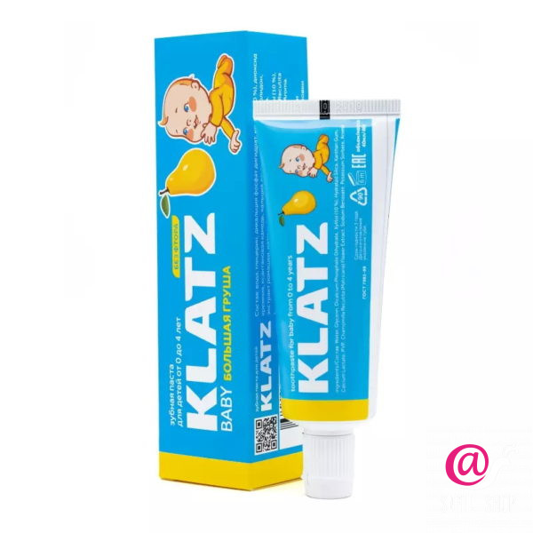 KLATZ Зубная паста для детей BABY БОЛЬШАЯ ГРУША без фтора
