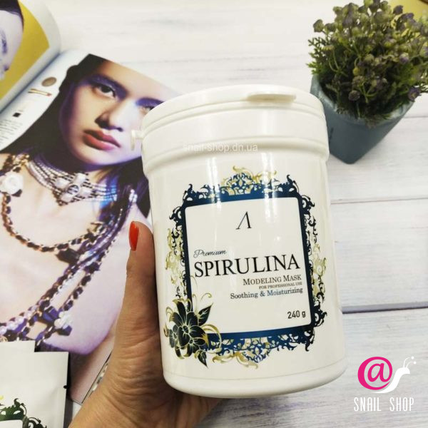 ANSKIN PREMIUM Маска альгинатная увлажняющая, успокаивающая Spirulina Modeling Mask