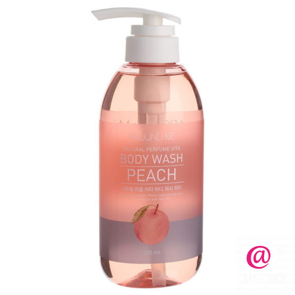 WELCOS Крем-гель для тела с экстрактом персика Around Me Natural Perfume Vita Aqua Gel Cream Peach