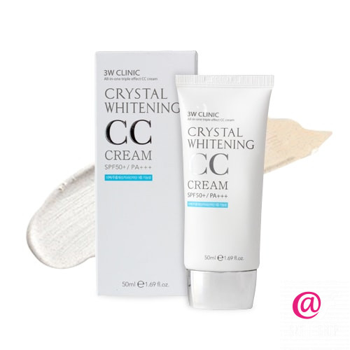 3W CLINIC СС-крем осветляющий Crystal Whitening CC Cream SPF50+/PA+++