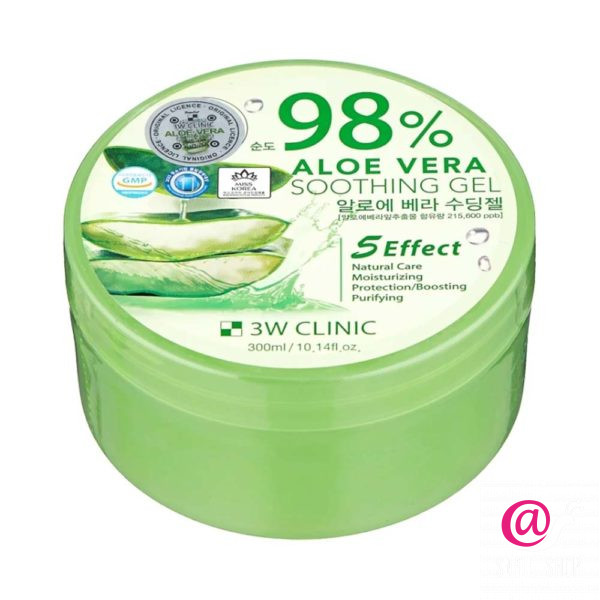3W CLINIC Универсальный увлажняющий гель с алоэ вера 98% Aloe Vera Soothing Gel