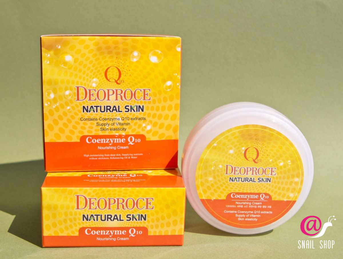 DEOPROCE Крем для лица и тела с коэнзим Q10 NATURAL SKIN COENZYME Q10 NOURISHING CREAM