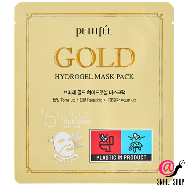PETITFEE Гидрогелевая маска для лица с золотым комплексом Gold Hydrogel Mask Pack