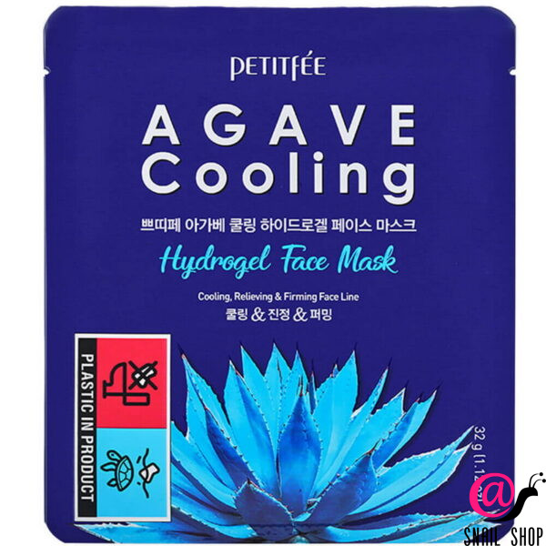 PETITFEE Гидрогелевая маска охлаждающая с экстрактом агавы Agave Cooling Hydrogel Face Mask
