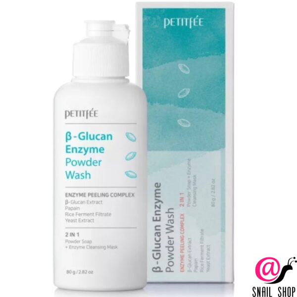 PETITFEE Очищающая энзимная пудра БЕТА-ГЛЮКАН В-Glucan Enzyme Powder Wash