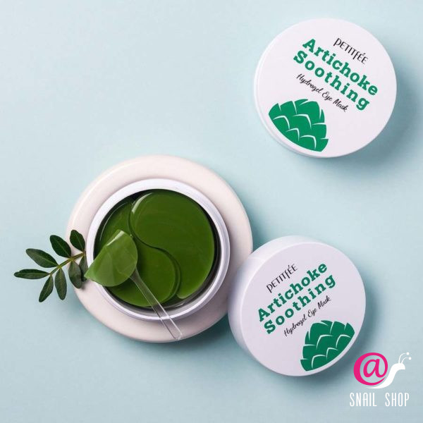 PETITFEE Патчи гидрогелевые для глаз успокаивающие с экстрактом артишока ARTICHOKE SOOTHING EYE MAS