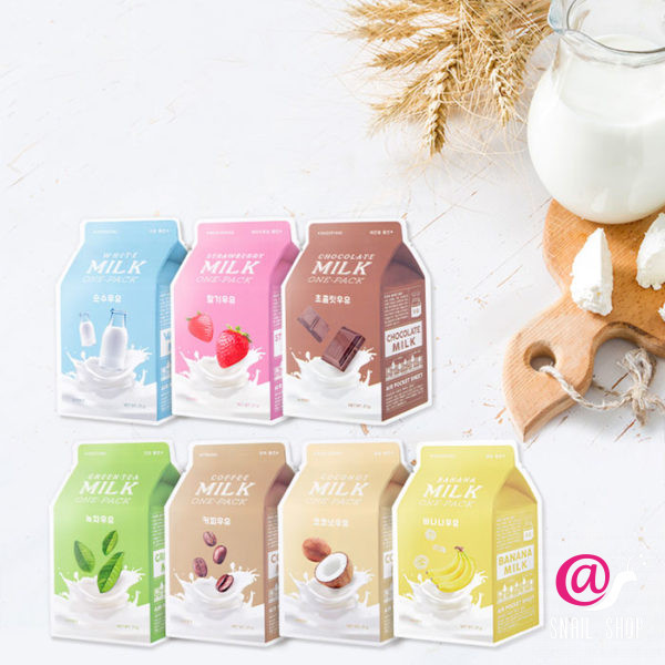 A'PIEU Тканевая молочная маска Milk One Pack