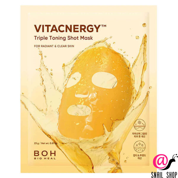 BIOHEAL BOH Витаминная тканевая маска Vitacnergy Triple Toning Shot Mask