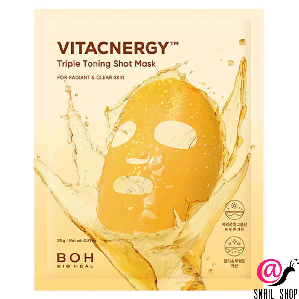 bioheal boh Витаминная тканевая маска vitacnergy triple toning shot mask BIOHEAL BOH Витаминная тканевая маска Vitacnergy Triple Toning Shot Mask