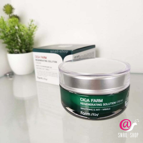 FARMSTAY Крем для лица с центеллой Cica Farm Regenerating Solution Cream
