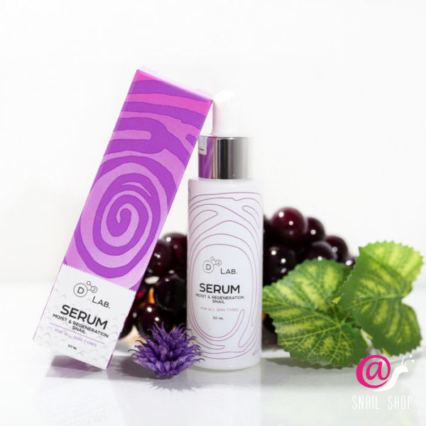 D2 LAB Сыворотка для лица муцин улитки Serum Moist & Regeneration Snail