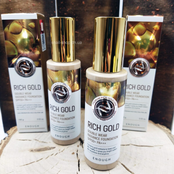 ENOUGH Тональный крем с частичками золота Rich Gold Double Wear Radiance Foundation SPF50+ PA+++