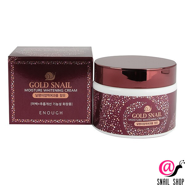 ENOUGH Крем увлажняющий с экстрактом золота и улитки GOLD SNAIL MOISTURE WHITENING CREAM