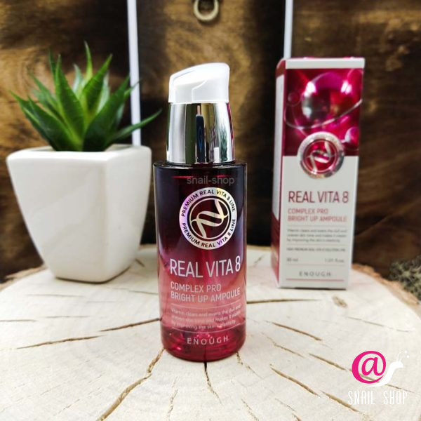 ENOUGH Сыворотка Real Vita 8 Complex Pro Bright up Ampoule