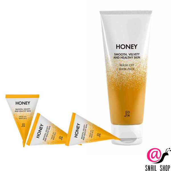 J:ON Маска для лица МЕД Honey Smooth Velvety and Healthy Skin Wash Off Mask Pack